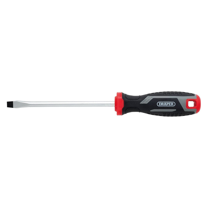 Draper Slotted Soft Grip Screwdriver, SL8 x 150mm Draper - Town Tools