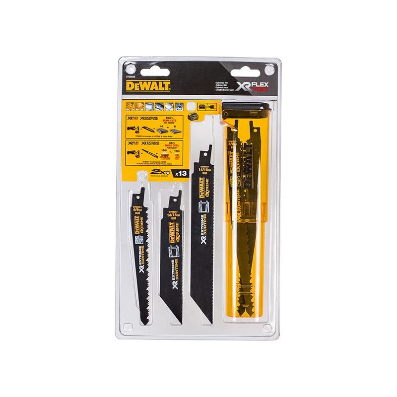 Dewalt Power Tools DT99550 XR Reciprocating Saw Blade Set, 13 Piece DeWALT Power Tools - RockBottom Northampton