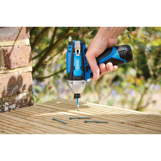 Draper 12V Impact Driver, 1/4" Hex., 1 x 1.5Ah Battery, 1 x Fast Charger Draper - Town Tools