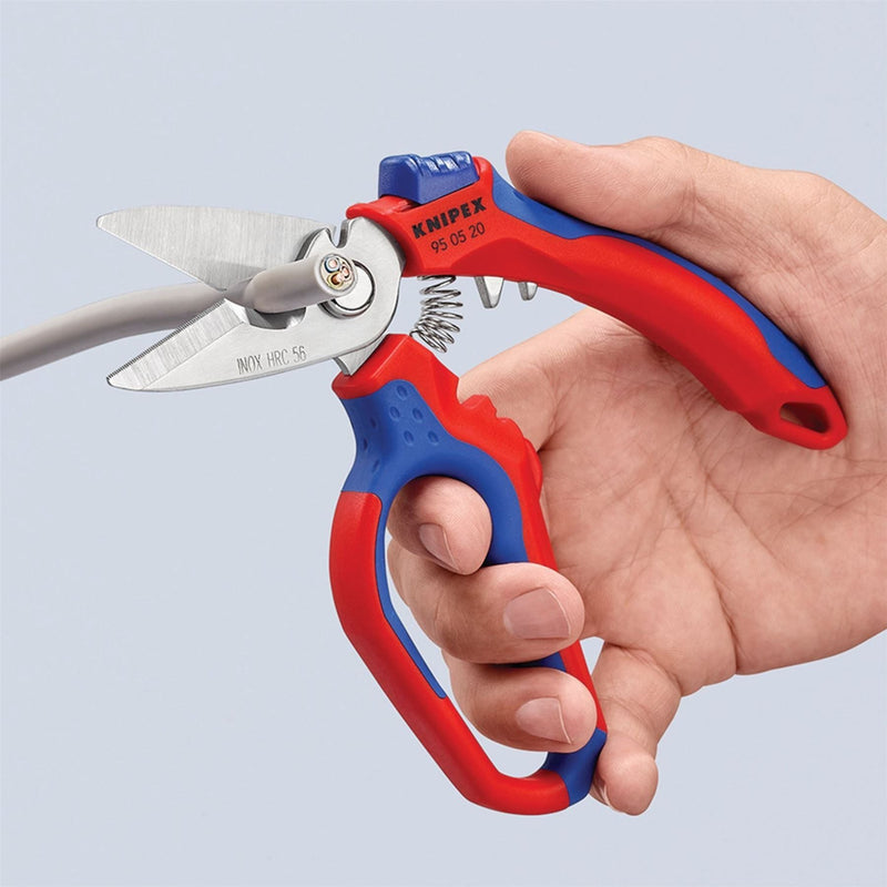 Draper Knipex 95 05 20 SB Angled Electricians Shears, 160mm Draper - Town Tools