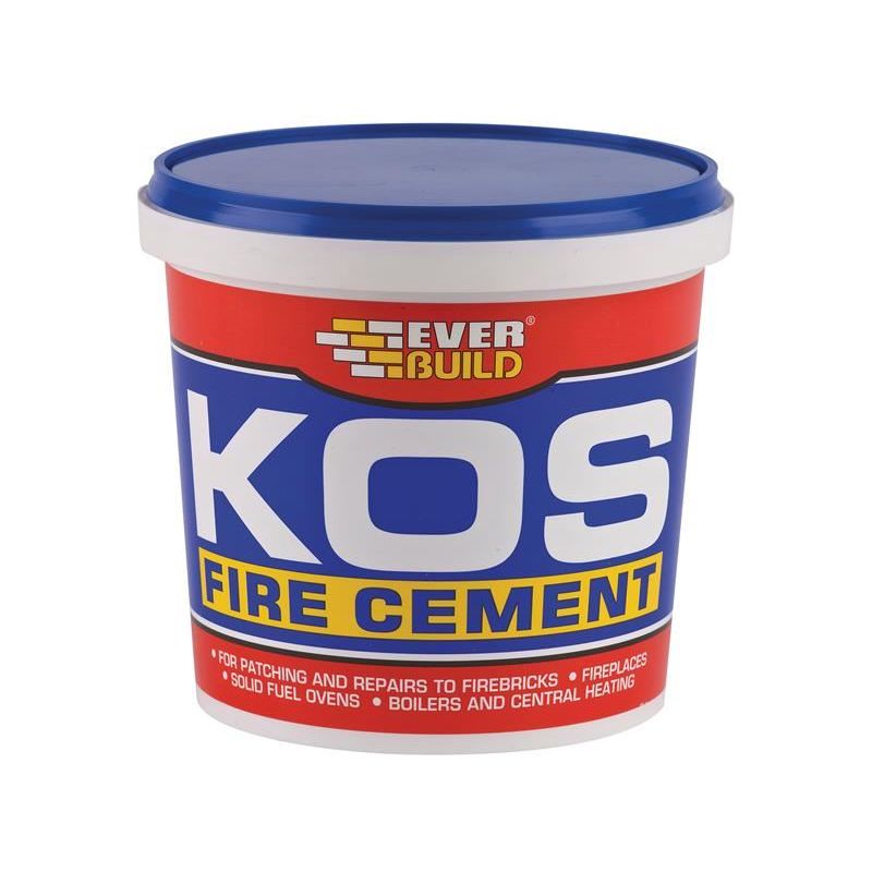 Everbuild Sika KOS Fire Cement Black 2kg Everbuild Sika - RockBottom Northamptin