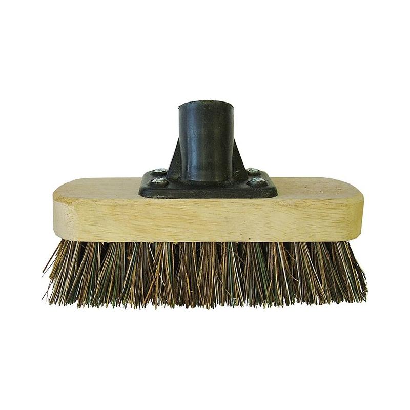 Faithfull Deck Scrub Broom Head 175mm (7in) Threaded Socket Faithfull - RockBottom Northampton