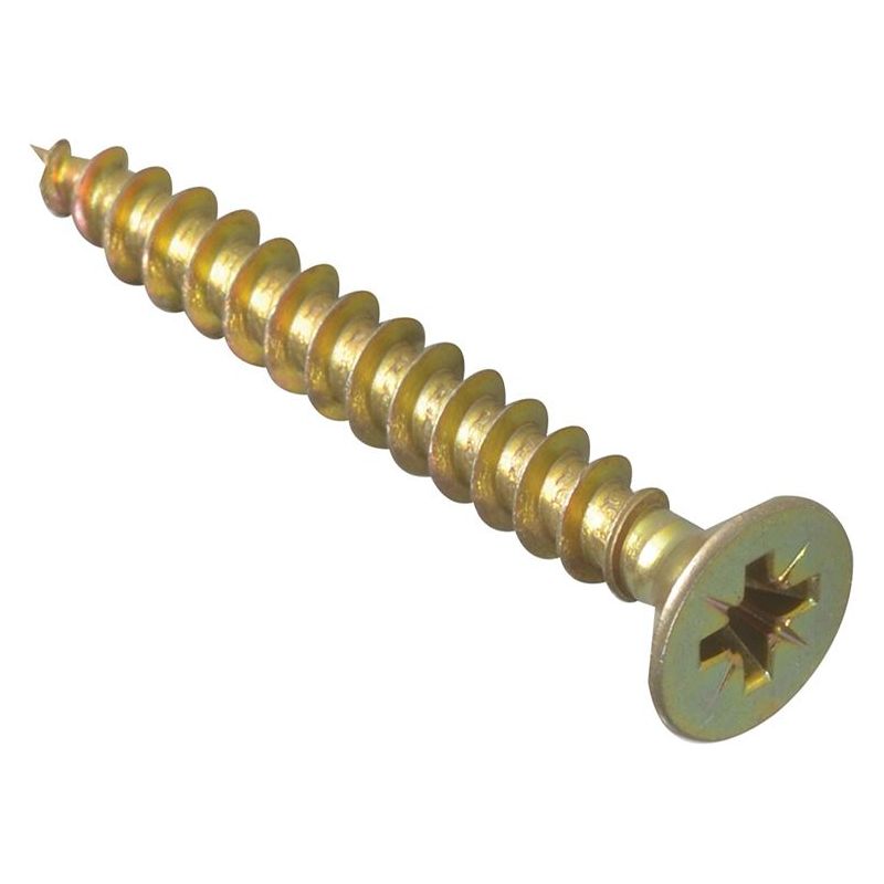 Forgefix Multi-Purpose Pozi Compatible Screw CSK ST ZYP 6.0 x 40mm Box 200 ForgeFix - RockBottom Northampton