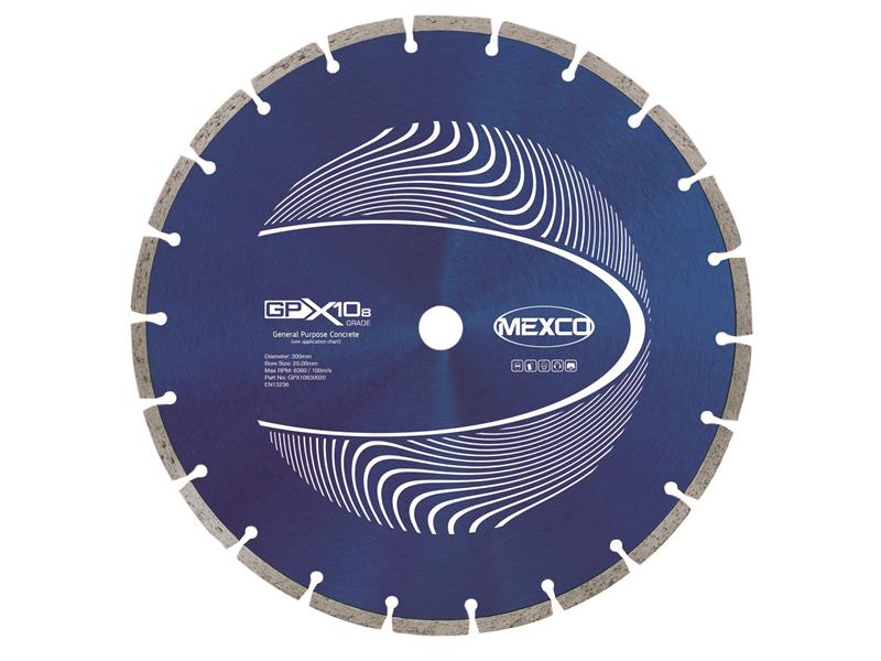 MEXCO - GPX10-8 Concrete Diamond Blade 300 x 20mm