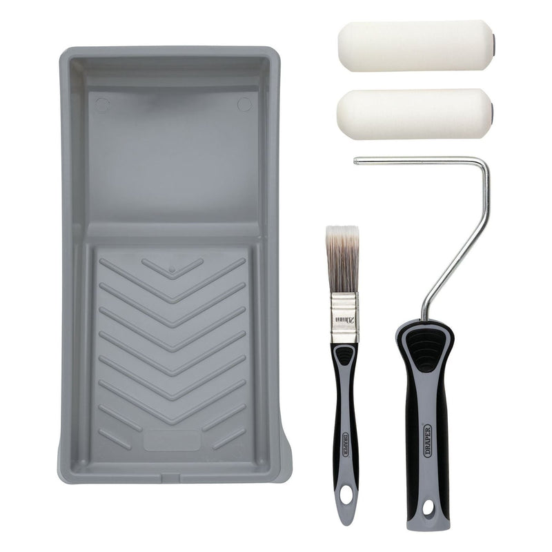 Draper High-Density Foam Paint Roller and Brush Set with Soft Grip (5 Piece) Draper - Town Tools