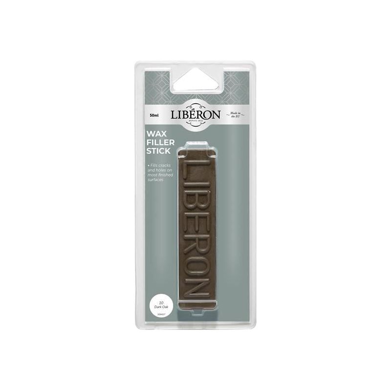 Liberon Wax Filler Stick 10 Dark Oak 50g Liberon - RockBottom Northampton