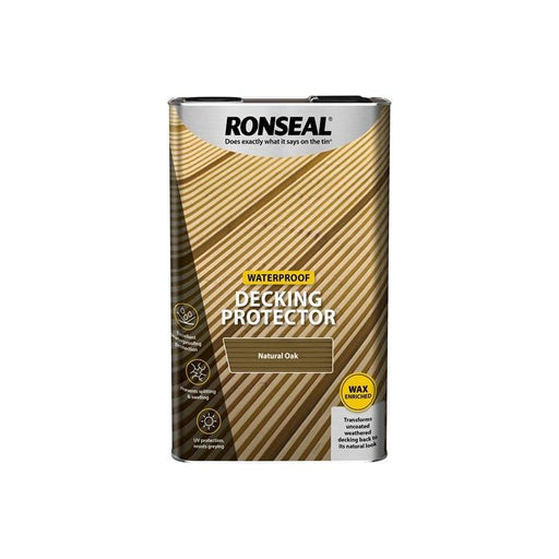Ronseal Decking Protector Natural Oak 5 litre Ronseal - RockBottom Nothampton