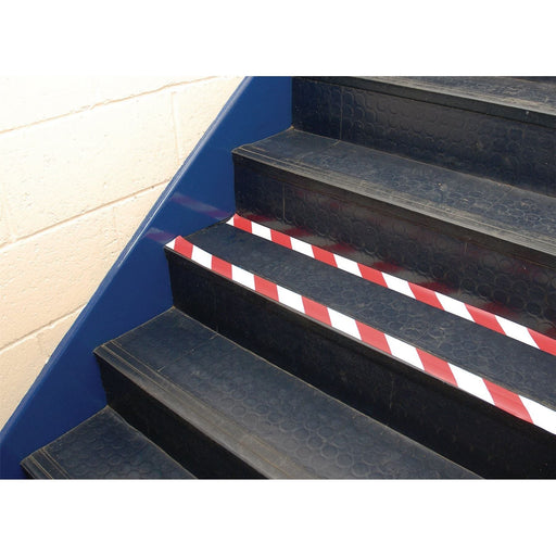 Draper Hazard Tape Roll, 33m x 50mm, Red and White 69010 Draper - Town Tools 