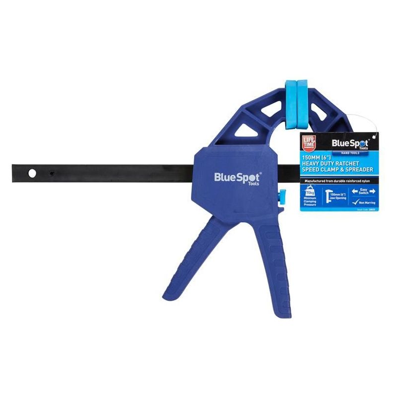 Bluespot Tools Heavy-Duty Ratchet Speed Clamp & Spreader 150mm (6in) BlueSpot Tools - RockBottom Northampton