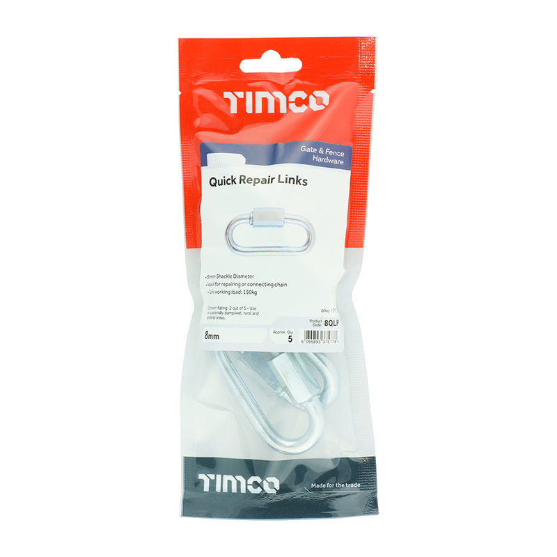 TIMCO Quick Repair Links Silver - 5mm