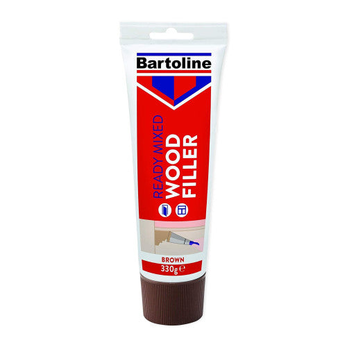 Bartoline Flexible Ready Mixed Wood Filler, Brown (330g)