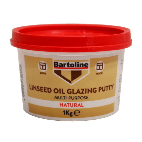 Bartoline Multi Purpose Linseed Oil Putty, Natural (1kg) - Min Order 12