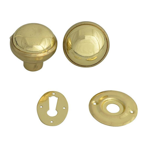 Yale Locks P405 Rim Knob Polished Brass Finish Yale Locks - RockBottom Northampton