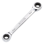 Draper Draper HI-TORQ Metric Double Ratchet Ring Spanner, 8 x 9mm Draper - Town Tools