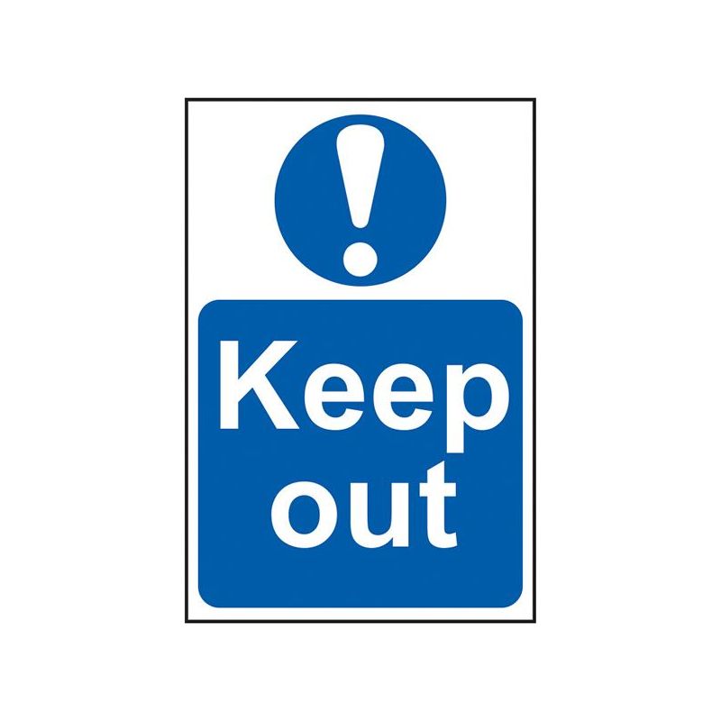 Scan Keep Out - PVC Sign 400 x 600mm Scan - RockBottom Nothampton
