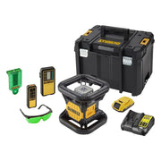 Dewalt Power Tools DCE079D1G Green Rotary Laser Kit 18V 1 x 2.0Ah Li-ion DeWALT Power Tools - RockBottom Northampton