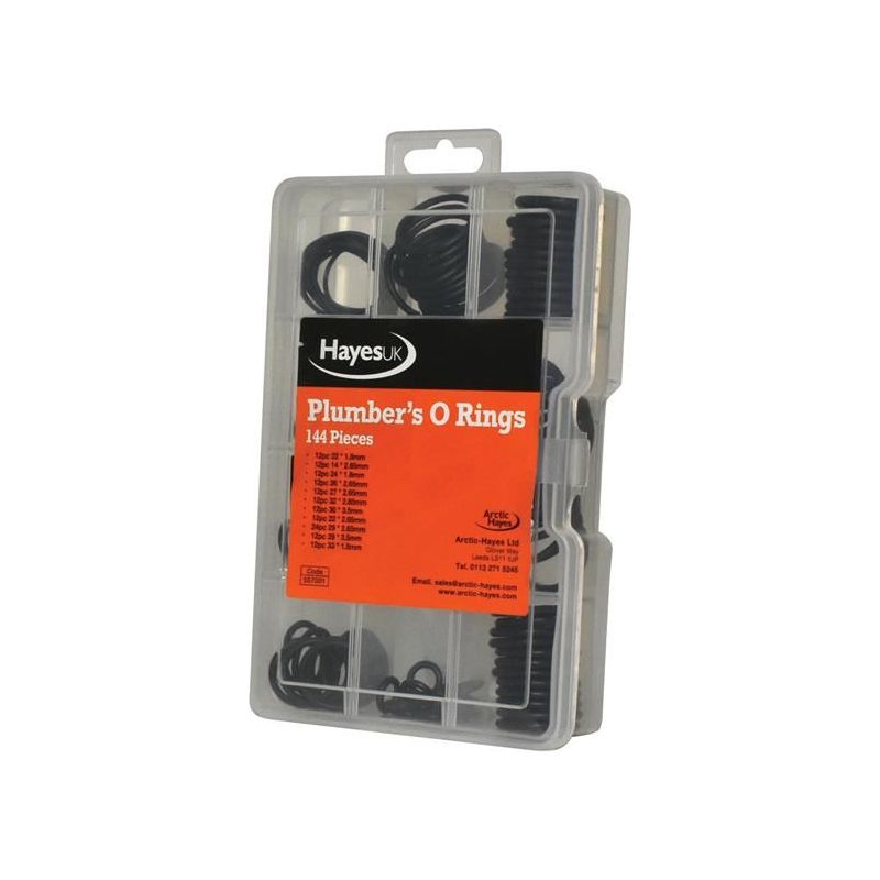 Arctic Hayes Plumber's O-Ring Kit, 144 Piece Arctic Hayes - RockBottom Northampton 