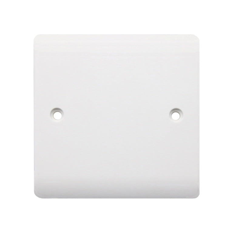 Securlec 1 Gang Blank Plate Round Edge