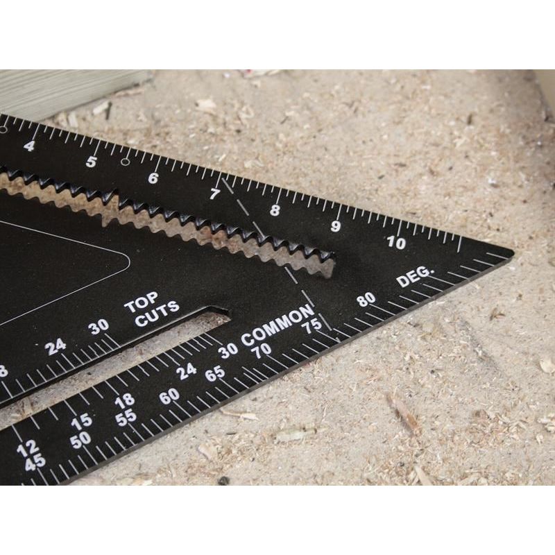 Faithfull Prestige Quick Square Black Aluminium 300mm (12in) Faithfull - RockBottom Northampton