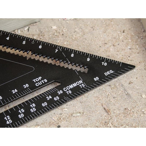 Faithfull Prestige Quick Square Black Aluminium 300mm (12in) Faithfull - RockBottom Northampton