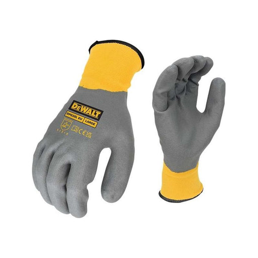 Dewalt Power Tools Water Resistant Grip Gloves - L (Size 9) DeWALT Power Tools - RockBottom Northampton