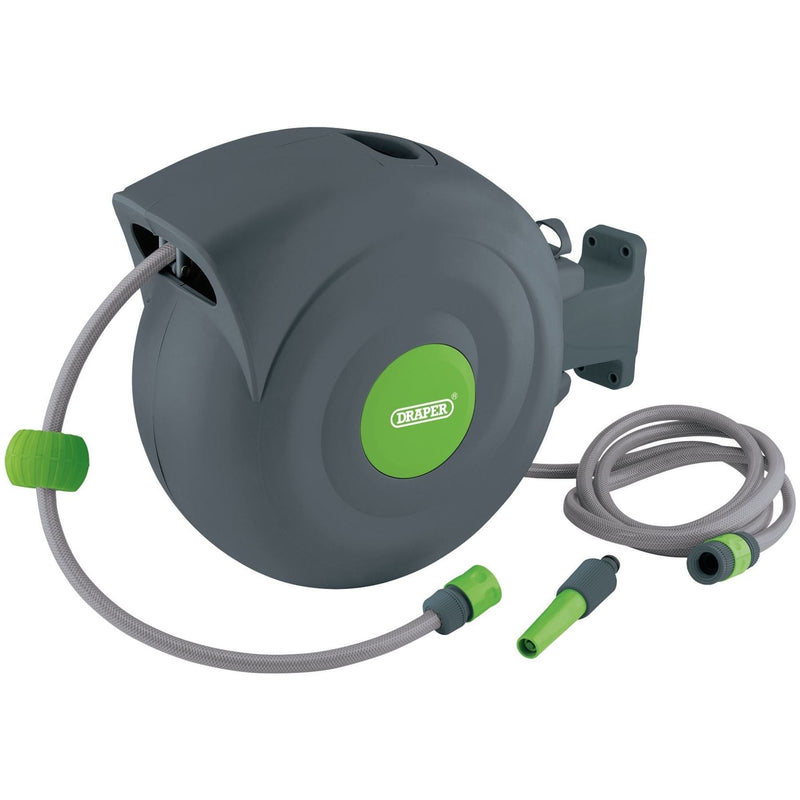 Draper Retractable Garden Hose Reel, 20m 15046 Draper - Town Tools 
