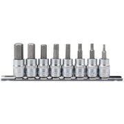 Draper Metric Hex. Socket Bit Set, 3/8" Sq. Dr., 48mm (8 Piece) 16285 Draper - Town Tools 
