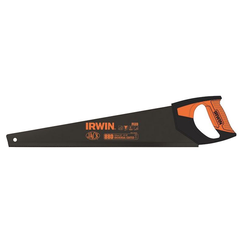 Irwin® Jack® 880 UN Universal Hand Saw 550mm (22in) Coated 8 TPI IRWIN® Jack® - RockBottom Northampton