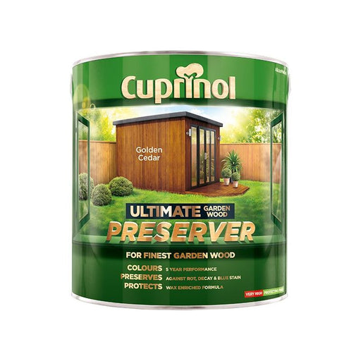 Cuprinol Ultimate Garden Wood Preserver Golden Cedar 4 litre Cuprinol - RockBottom Northampton