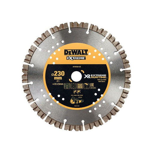 Dewalt Power Tools DT40260 Extreme Diamond Cutting Blade 230 x 22.23mm DeWALT Power Tools - RockBottom Northampton