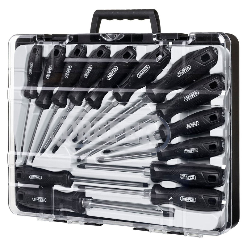 Draper Hard Grip Screwdriver Set with Draper TX-STAR (14 Piece) Draper - Town Tools