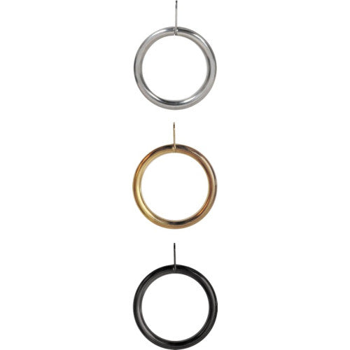 Renaissance Curtain Rings Antq Brass 6pk 19/16mm