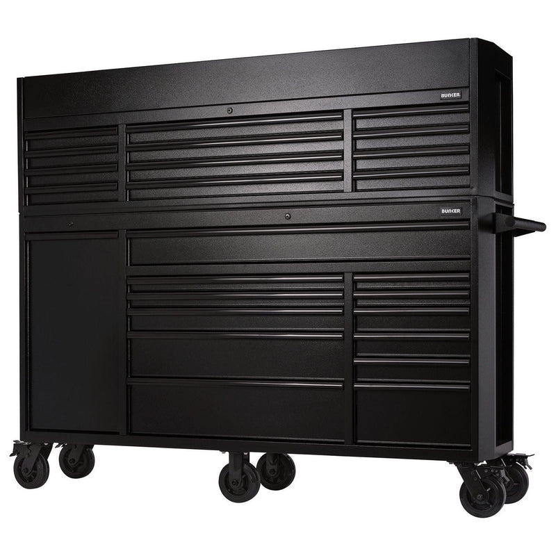 Draper Bunker 25 Drawer Combined Roller Cabinet and Tool Chest, 72", Black Draper - Town Tools