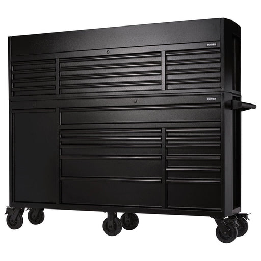 Draper Bunker 25 Drawer Combined Roller Cabinet and Tool Chest, 72", Black Draper - Town Tools