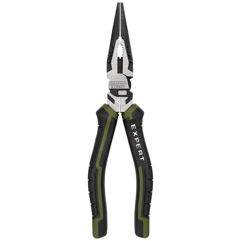 Draper Draper Expert High Leverage Long Nose Pliers, 200mm Draper - Town Tools