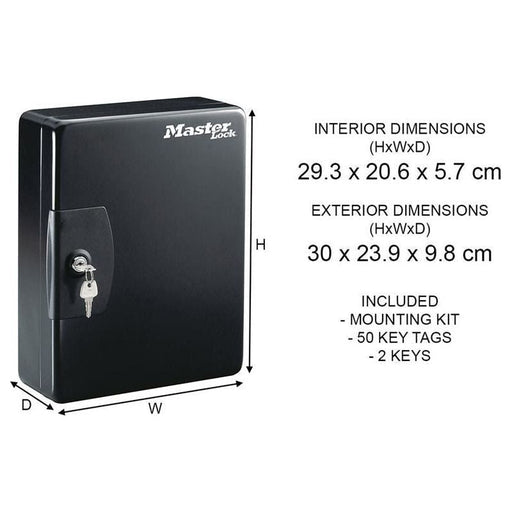 Master Lock Medium Key Storage Lock Box For 50 Keys Master Lock - RockBottom Northampton