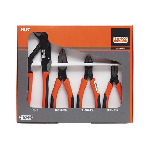 Bahco 9897 Plier Set, 4 Piece Bahco - RockBottom Northampton