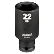 Draper Draper HI-TORQ Metric Deep Impact Socket, 3/8" Sq. Dr., 22mm Draper - Town Tools