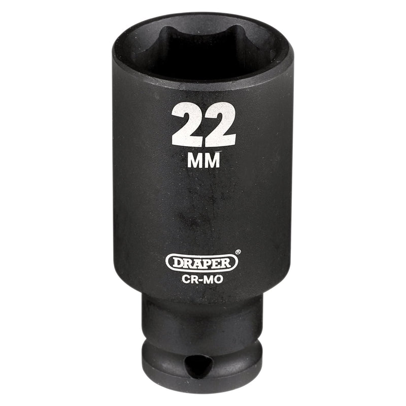 Draper Draper HI-TORQ Metric Deep Impact Socket, 3/8" Sq. Dr., 22mm Draper - Town Tools