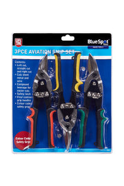 Blue Spot Tools 3 PCE 250mm (10") Aviation Cutting Snips Set