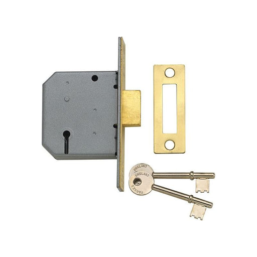 Yale Locks PM322 3 Lever Mortice Deadlock Polished Chrome 65mm 2.5in Yale Locks - RockBottom Northampton