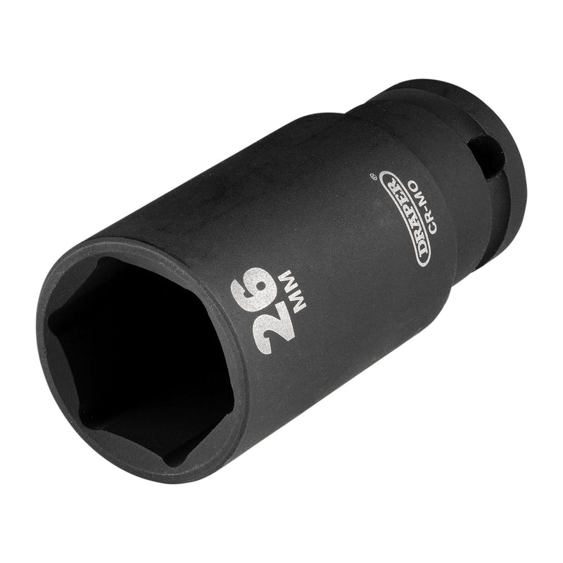 Draper Draper HI-TORQ Metric Deep Impact Socket, 3/8" Sq. Dr., 26mm Draper - Town Tools