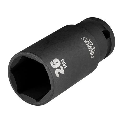 Draper Draper HI-TORQ Metric Deep Impact Socket, 3/8" Sq. Dr., 26mm Draper - Town Tools