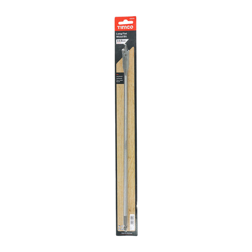 TIMCO Long Flat Wood Bit — Blister Pack