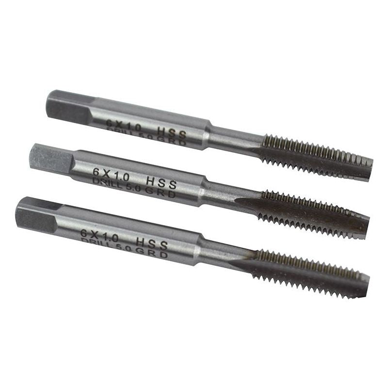 Faithfull HSS Straight Flute Tap Set M6 x 1.0, 3 Piece Faithfull - RockBottom Northampton