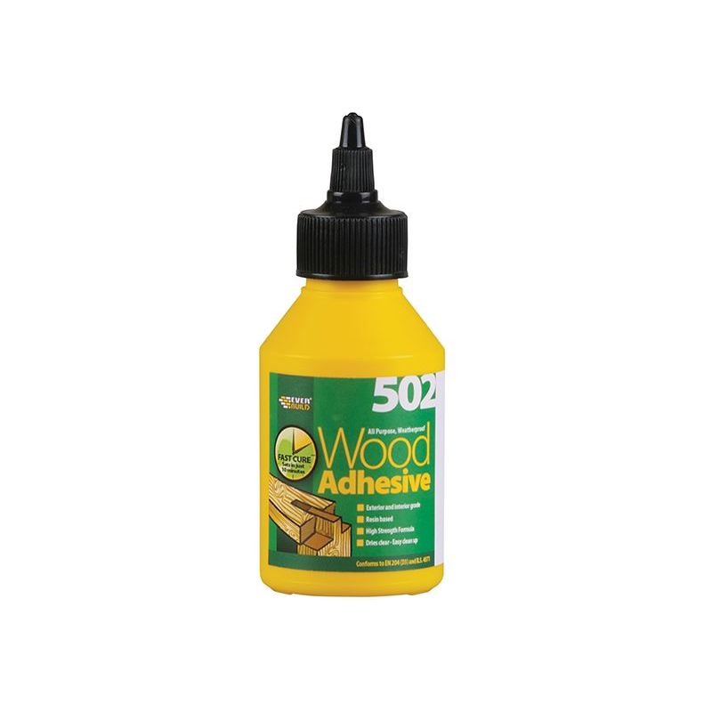 Everbuild Sika 502 All Purpose Weatherproof Wood Adhesive 125ml Everbuild Sika - RockBottom Northamptin