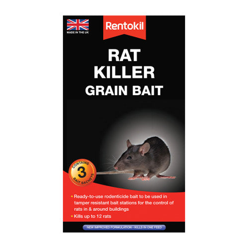 Rentokil - Rat Killer Grain Bait - 3 Sachet