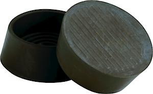 Non-Slip Rubber Castor Cups 44mm Brown (4 Pack)