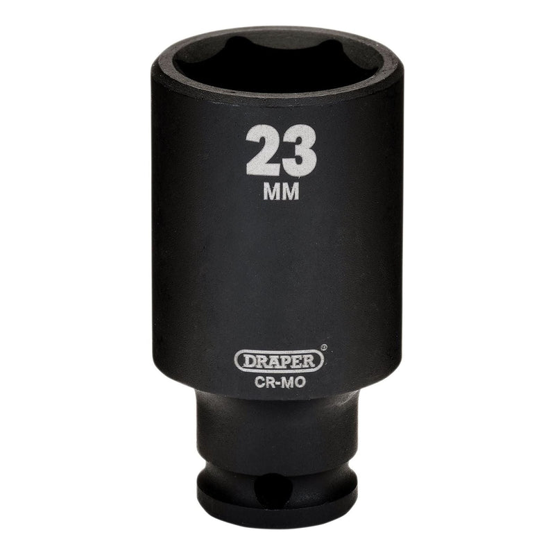 Draper Draper HI-TORQ Metric Deep Impact Socket, 3/8" Sq. Dr., 23mm Draper - Town Tools