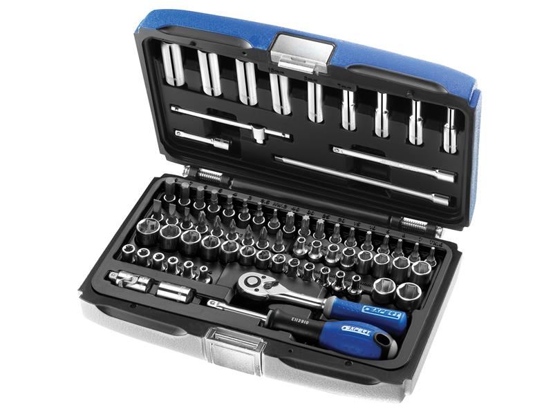 Expert - 1/4in Drive Socket & Accessory Set, 73 Piece